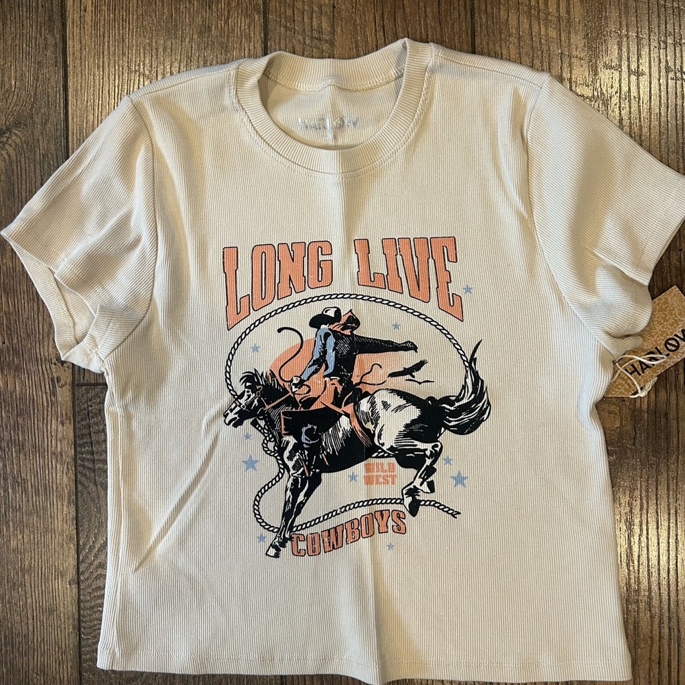 Harlow Graphic 'Long Live Cowboys' Baby Tee